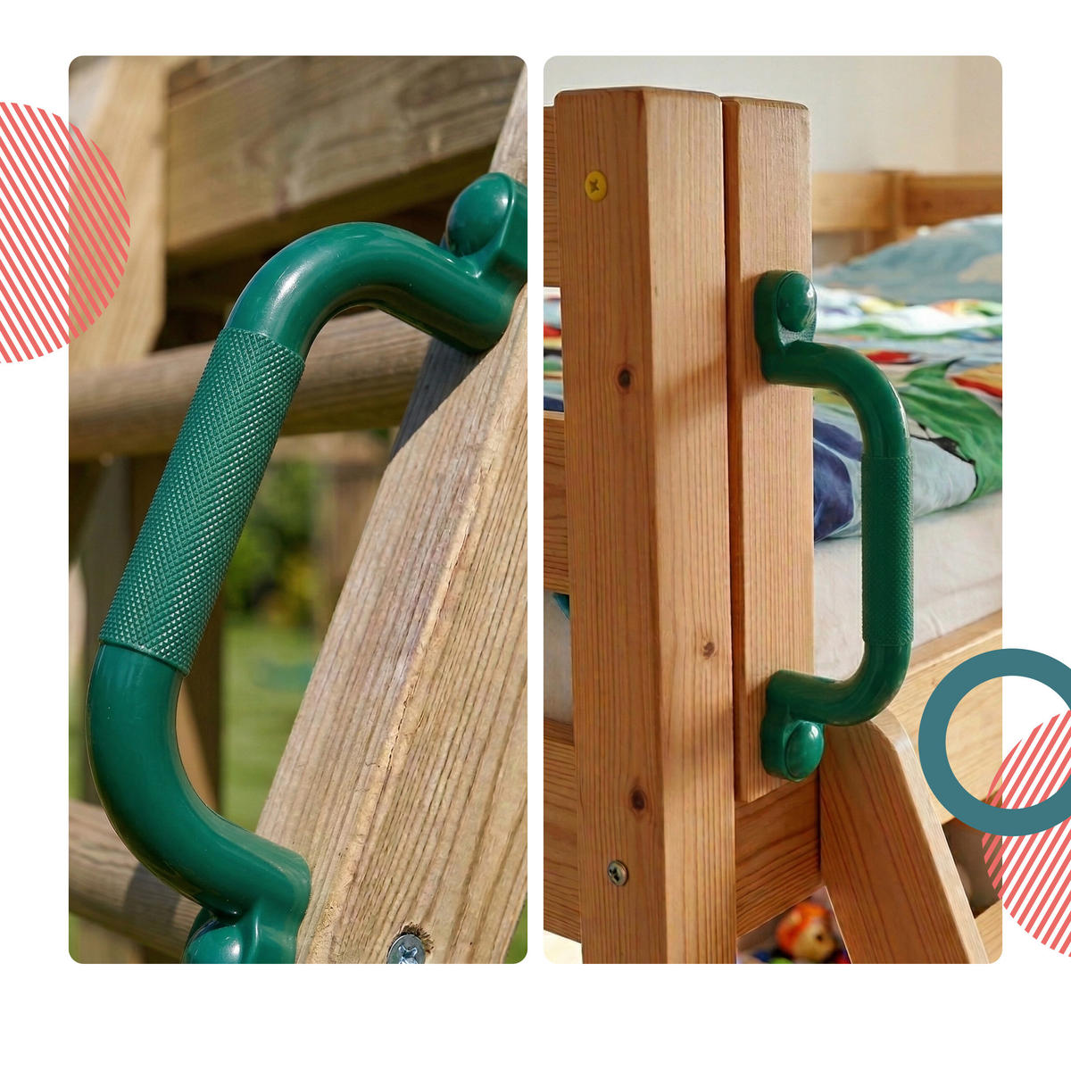 CHYTY Zelené 4dílná-sada PE 24 cm - zelená barva, plast (3/7cm) - Relaxdays
