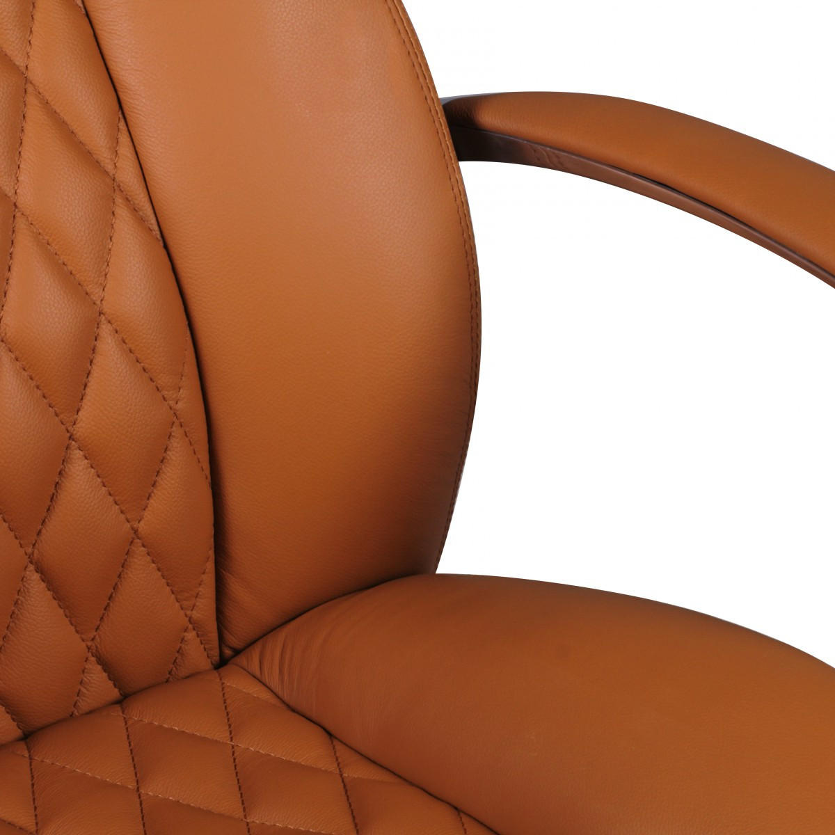 CHEFSESSEL Echtleder mit Aluminiumfußkreuz und ergonomischer Sitzform MADRID, Beige 70x68x130 cm - Beige/Silberfarben, Leder/Metall (70/130/68cm) - KADIMA DESIGN
