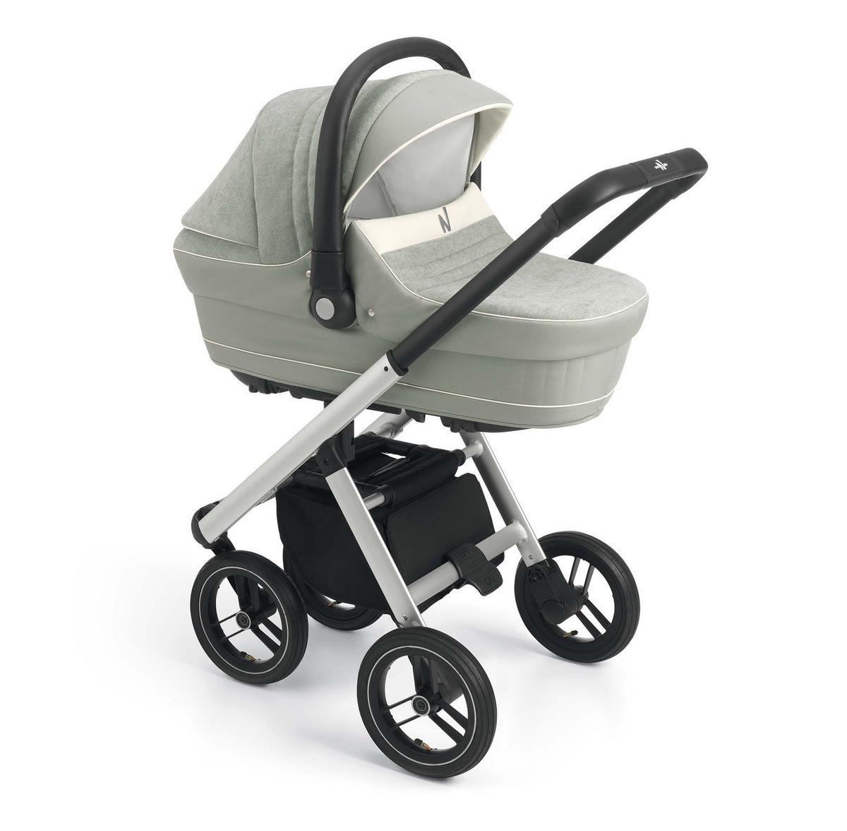 KOMBI-KINDERWAGEN 3-in-1 Puro Solid inkl. Babyschale & Wickeltasche - Grau, Kunststoff (61/94/122cm) - Cam il Mondo del Bambino S.p.A.