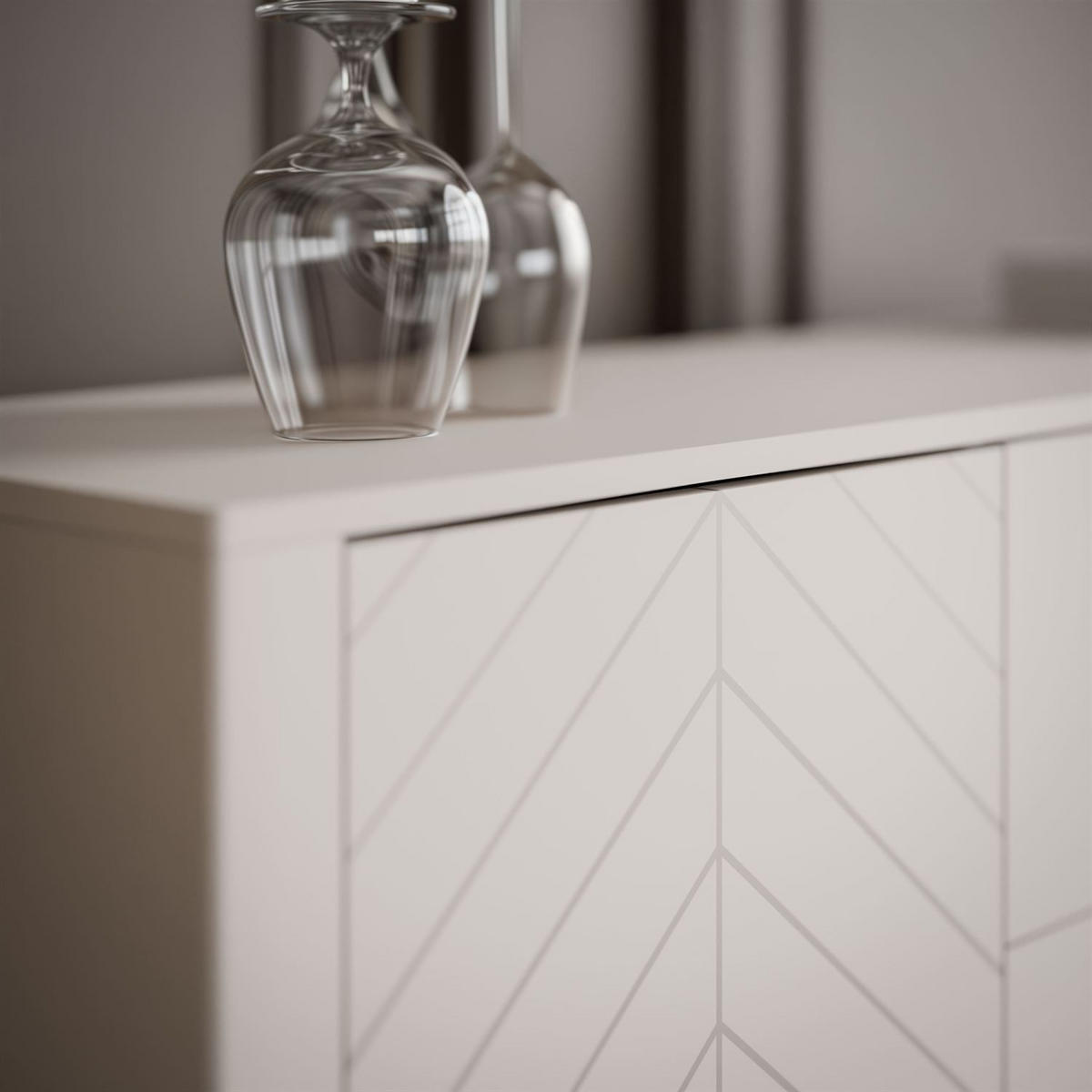SIDEBOARD mit Schubladen LUMI, Kaschmir - Kaschmir, Holzwerkstoff (153/95/40cm) - Lookway