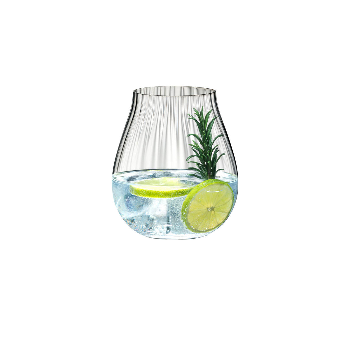 GINGLAS Optical O Gin Tumbler Collection, 4er Set, Kristallglas, 762 ml - Transparent, Glas (0.76L) - Riedel