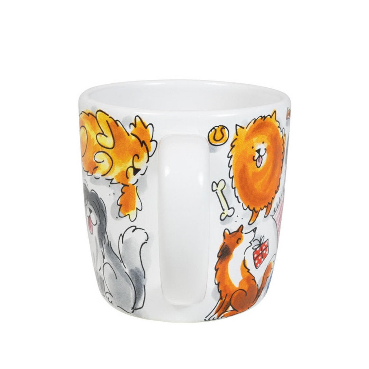 CAPPUCCINO-BECHER Hunde in Bunt - 500 ml - Multicolor, Keramik (0.5L) - Blond Amsterdam