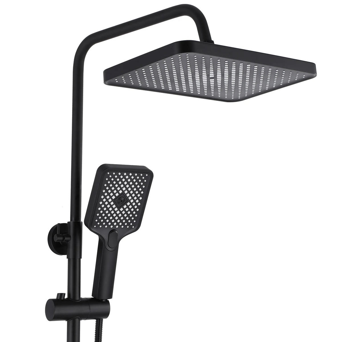 DUSCHSET Rea Hass Black - Schwarz, Metall (26.5/122/40.5cm) - REA