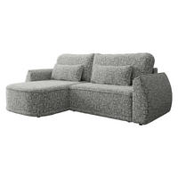ECKSCHLAFSOFA Lorenzo - Schwarz/Grau, Holz/Kunststoff (260/165cm) - MIRJAN24