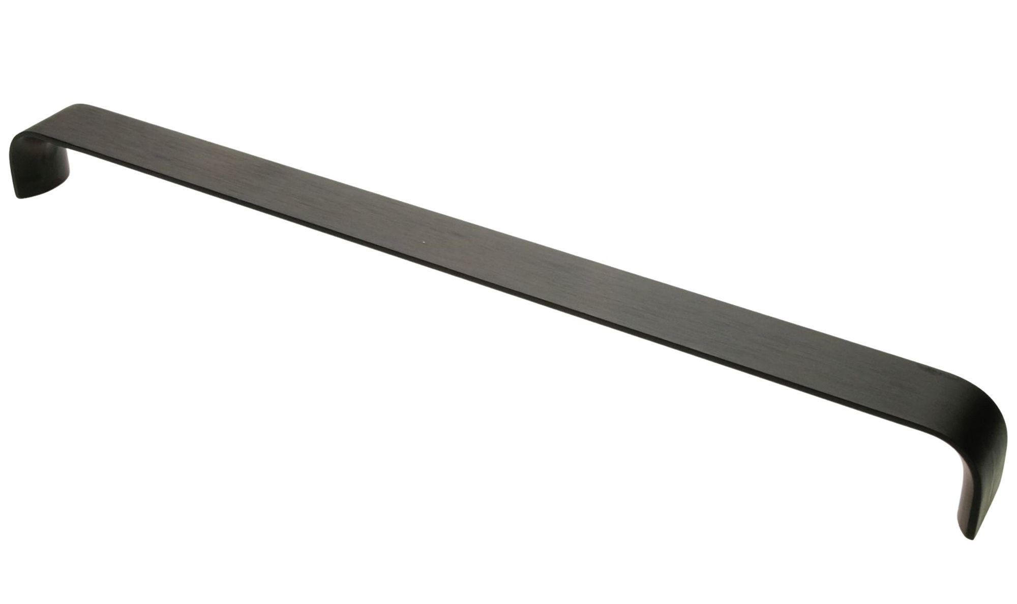 MÖBELGRIFF Schwarz matt eloxiert BA 160 mm Küchengriff breit Schrankgriff modern - Schwarz, Metall (2.5/3/32.8cm) - Livingpoint24