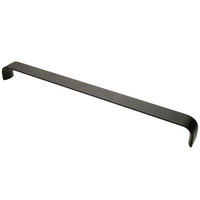 MÖBELGRIFF Schwarz matt eloxiert BA 160 mm Küchengriff breit Schrankgriff modern - Schwarz, Metall (2.5/3/32.8cm) - Livingpoint24