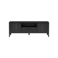 TV-LOWBOARD Malumi MM-5 Schwarz Paintflow - Schwarz, Holzwerkstoff (160/57/40.5cm)