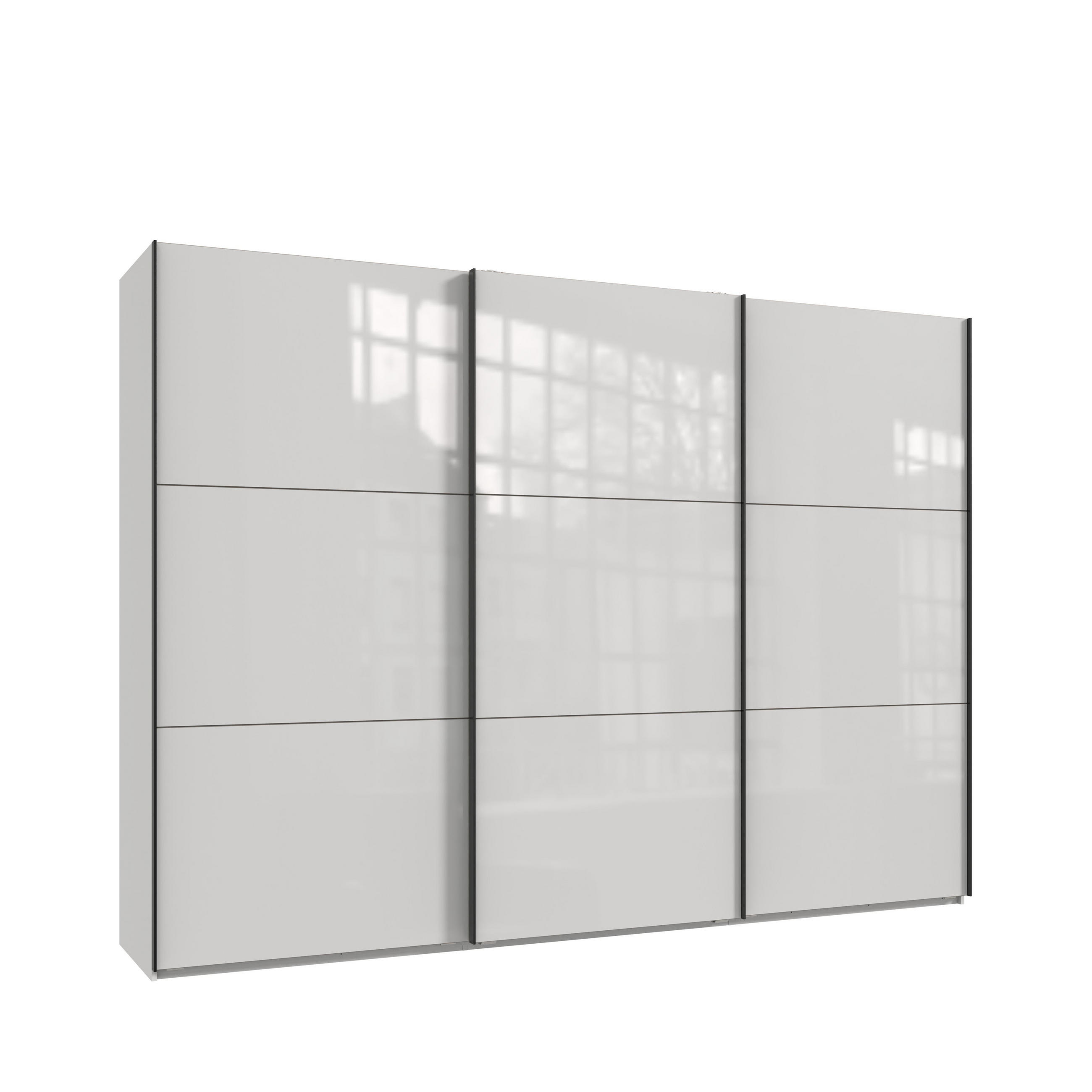 luma-home Schwebetürenschrank Weiß 300x216x65 cm