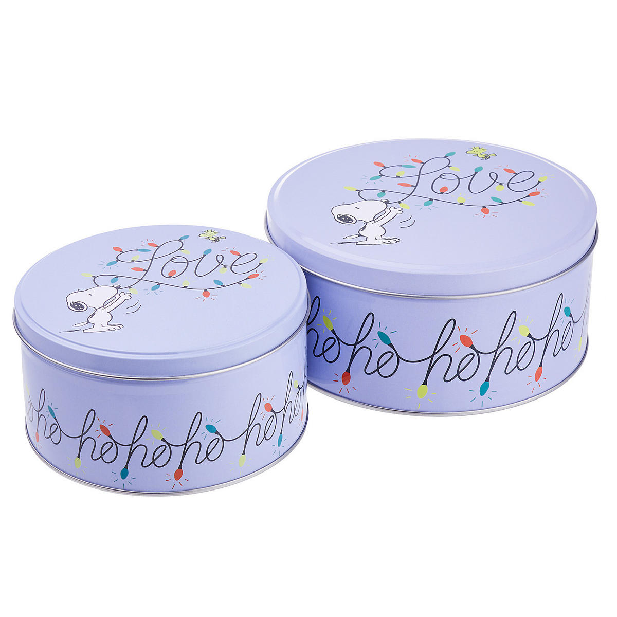 KEKSDOSE Peanuts - Hellblau, Metall (17/8/17cm) - Butlers