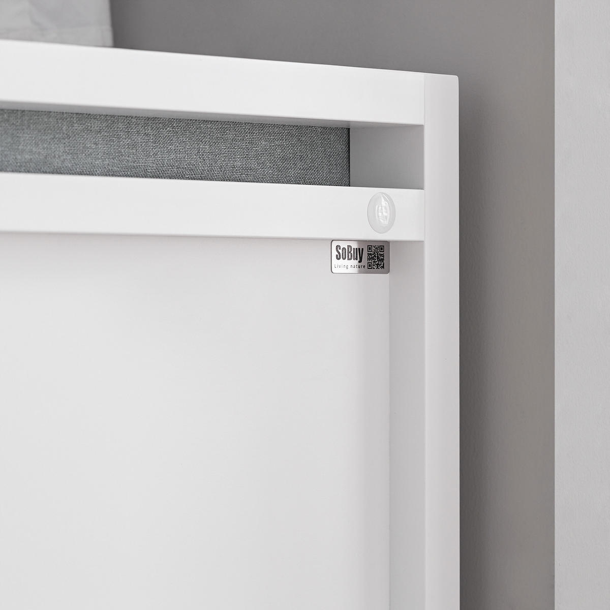 SCHUHBANK Weiß - Weiß, Holzwerkstoff (100/40/40cm) - SoBuy
