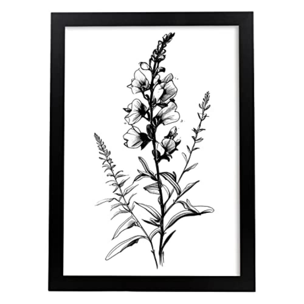 POSTER Löwenmaul 3 Im Nordischen Stil. A4 Rahmenlos - Klar, Papier (29.7/5/21cm) - Nacnic