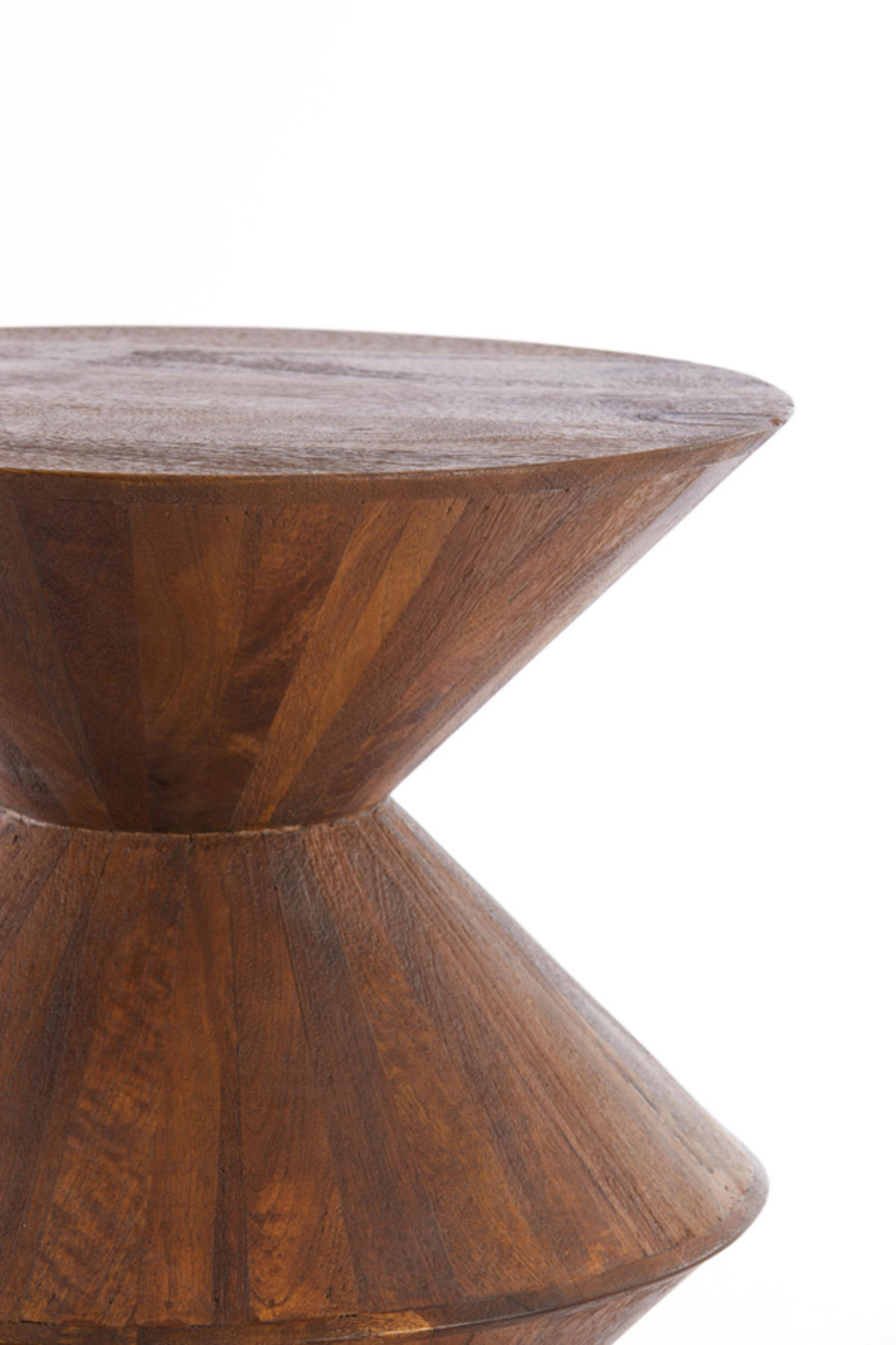 BEISTELLTISCH Larus Braun Ø45/60 cm - Dunkelbraun, Holz (45/45/60cm) - Light & Living