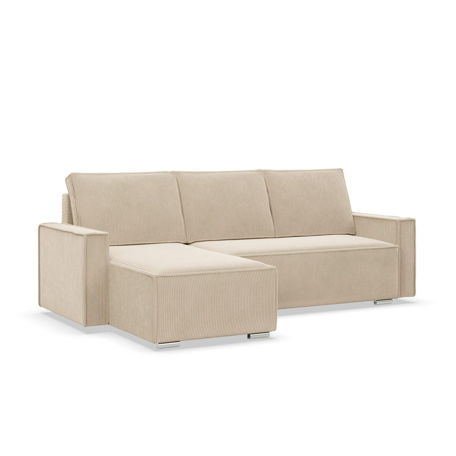 Mebligo Ecksofa Beige 231x142 cm