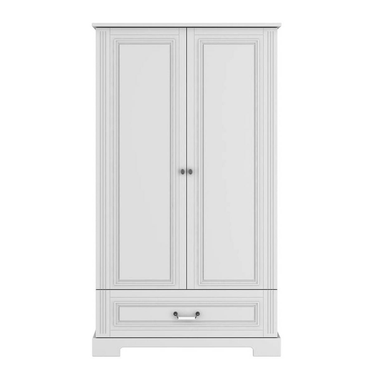 ORMAR 2 vrata Bijeli - bijela, drvni materijal (102/180/51cm) - Petits-meubles