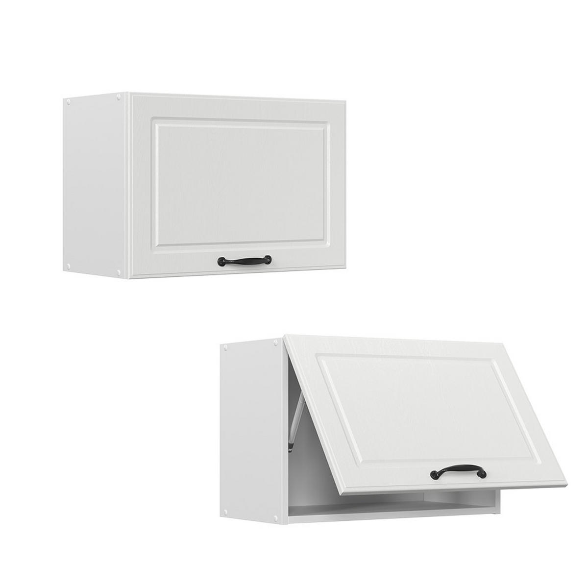 HÄNGESCHRANK R-Line Weiß Landhaus 60 cm Flach - Creme/Weiß, Holzwerkstoff (60/40/31cm) - Vicco