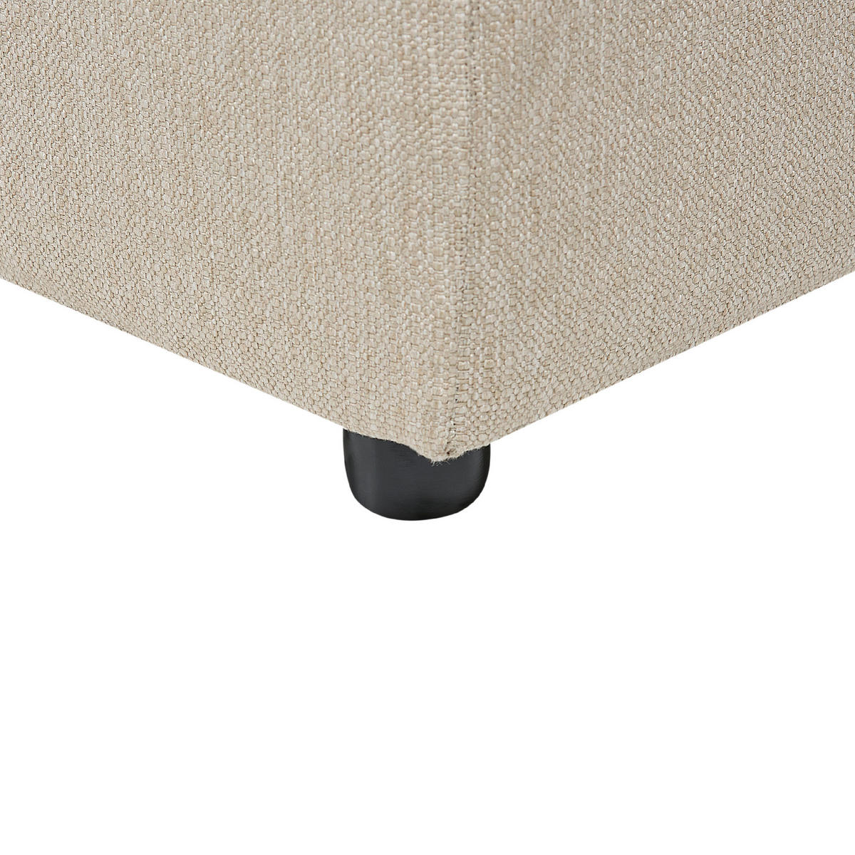 5-SITZER WOHNLANDSCHAFT U-förmig beige Lilviken - Beige/Schwarz, Textil (359/57/194cm) - Beliani