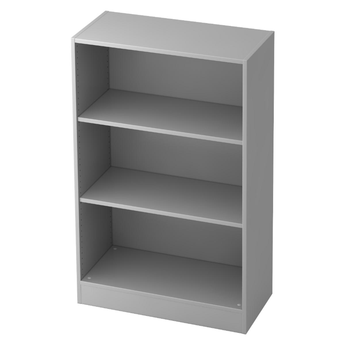 REGAL - 3 Ordnerhöhen 40/80/127 cm in Grau - Grau, Holzwerkstoff (80/127/40cm) - bümö