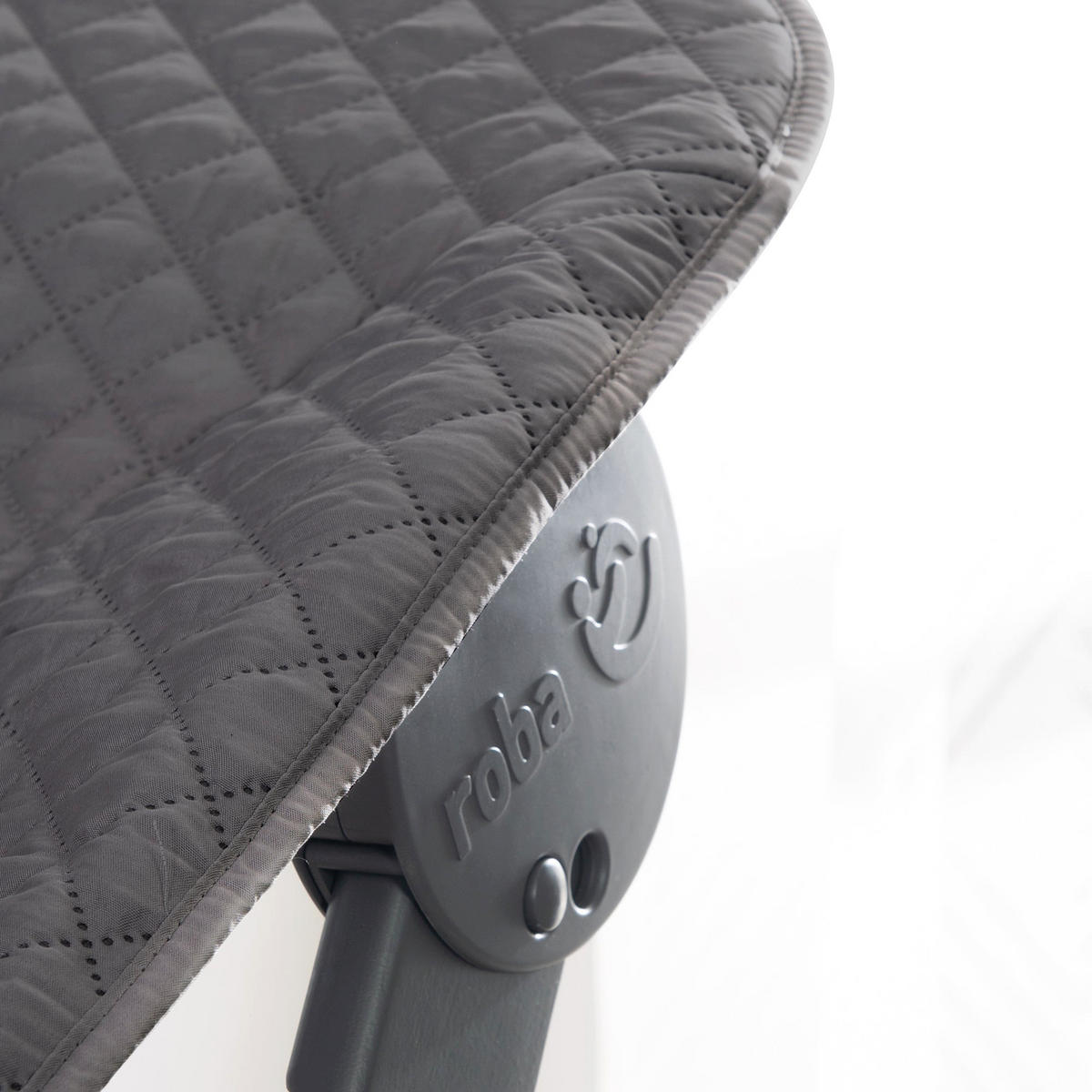 HOCHSTUHL-SET 2in1 Born Up Anthrazit - Anthrazit, Holzwerkstoff/Textil (46/94/66.5cm) - Roba