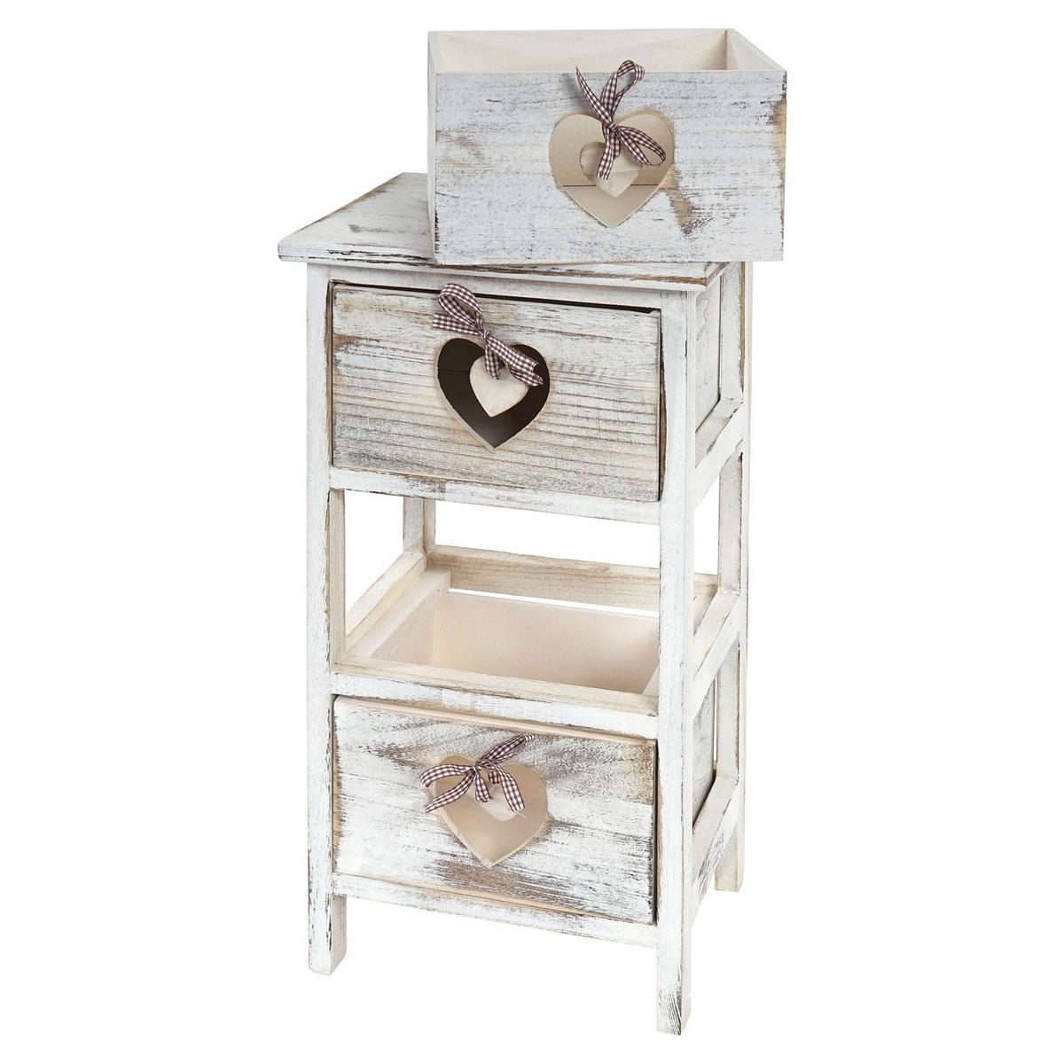 KOMMODE Weiß - Weiß, Holz (29/55/25cm) - MCW