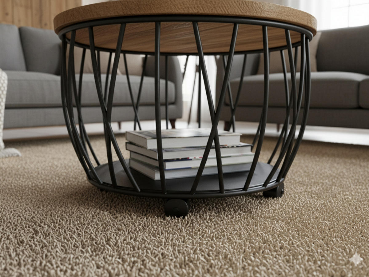 COUCHTISCH Talsano Mangoholz 57x40 cm - Schwarz/Braun, Metall (57/57/40cm) - Mr. Deko