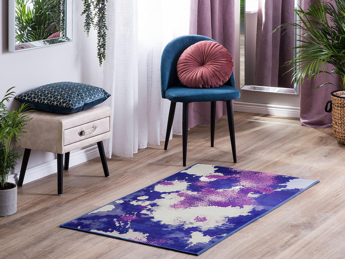 KURZFLOR-TEPPICH Kadirli 150/80 cm - Multicolor, Kunststoff (80/150cm) - Beliani