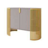KOMMODE Fikoli Gold - Kaschmir/Goldfarben, Holzwerkstoff/Metall (120/90/40cm) - MIRJAN24