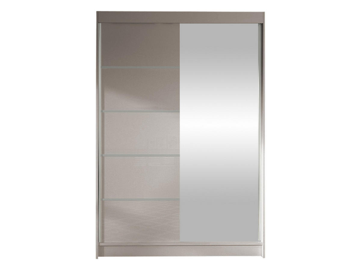 SCHWEBETÜRENSCHRANK Lino III - Kaschmir, Holzwerkstoff/Metall (120/200/58cm) - MIRJAN24