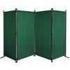 PARAVENT 4-tlg. 220x165 cm Grün - Grün, Metall (220/170cm) - QUICK STAR