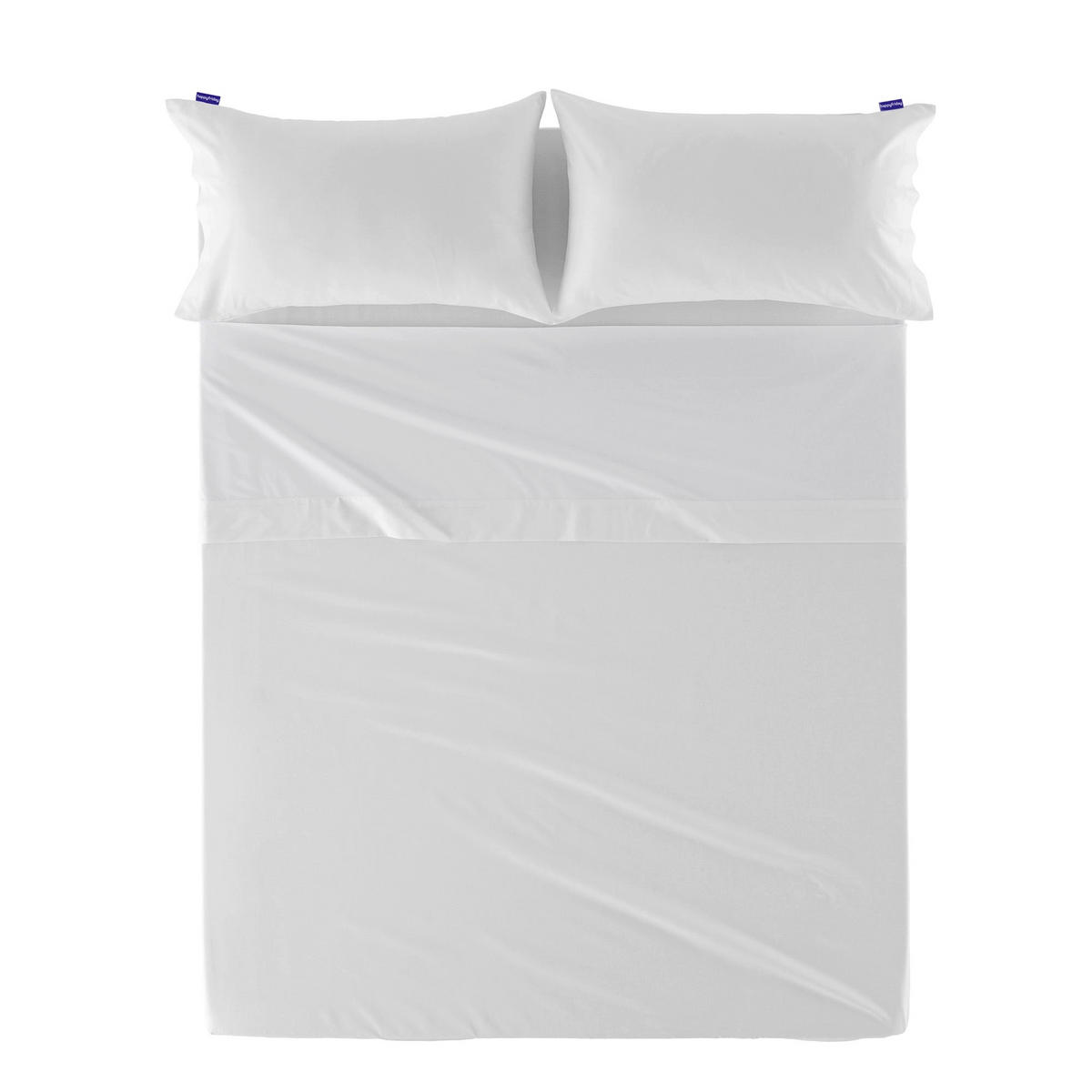 OBERLAKEN Basic percal Weiss 240x270 cm (Übergrösse) - Weiß, Textil (240/270cm) - Happy Friday