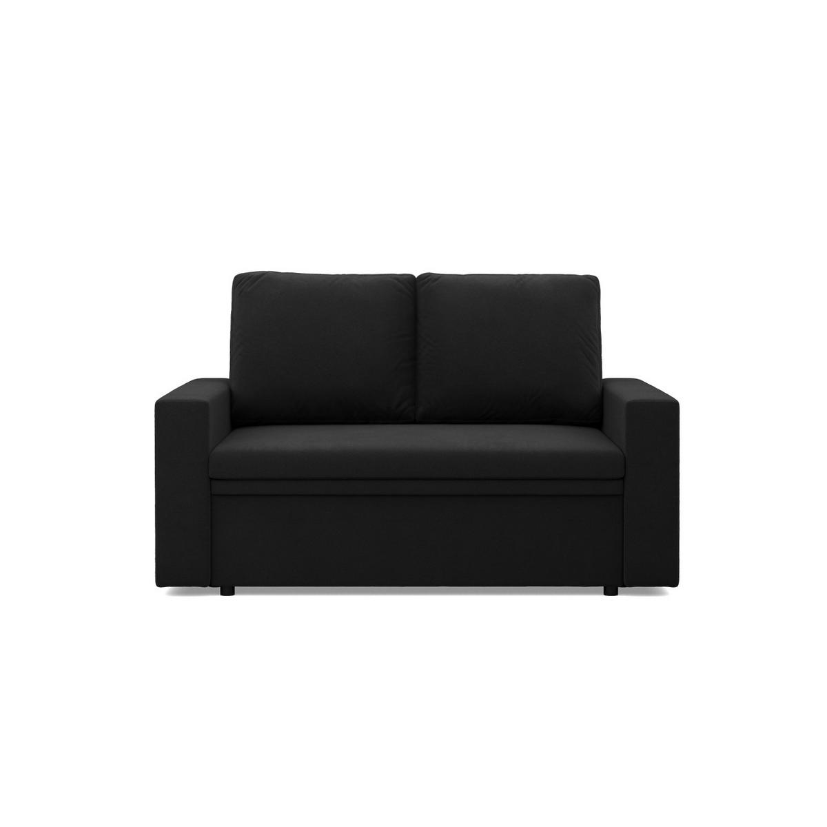 SOFA 2-SITZER MIT SCHLAFFUNKTION NEO, Schwarz - Schwarz, Textil (148/90/87cm)
