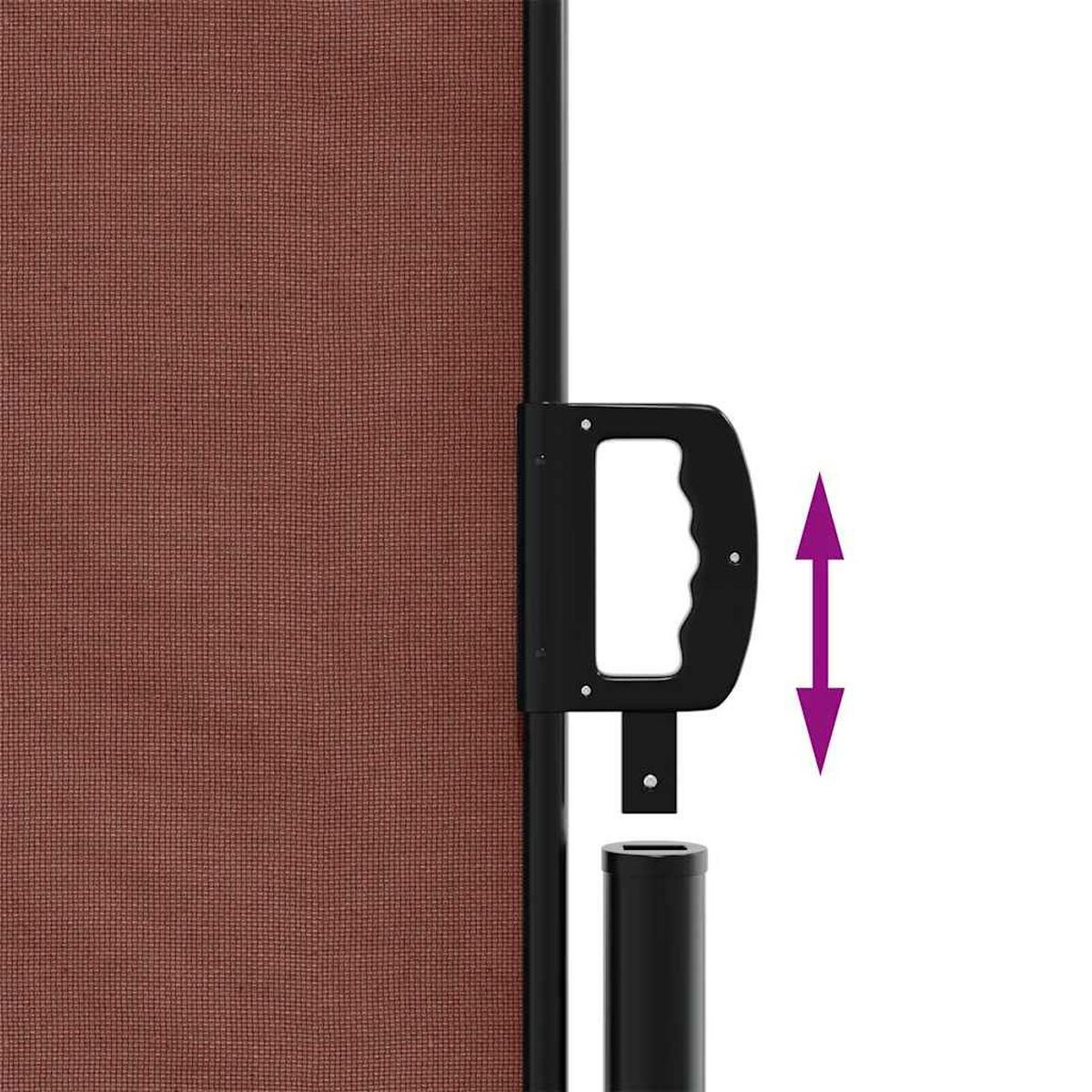 SEITENMARKISE Ausziehbar Braun 180/300 Cm - Braun, Textil (180/300cm) - vidaXL