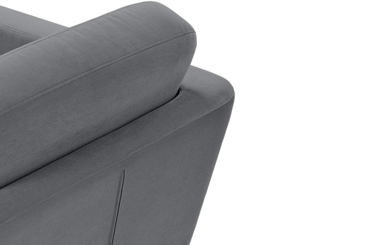SESSEL TAGIO Massivholz-Beine, grau - Braun/Grau, Buchenholz/Textil (86/80/88cm) - KONSIMO®