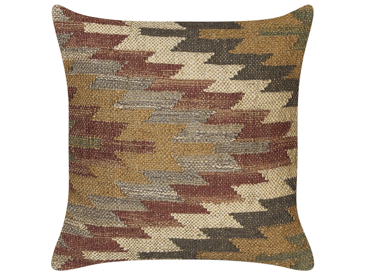DEKOKISSEN 2er-Set Bunt 45/45 cm Deepor - Multicolor, Naturmaterialen (45/45cm) - Beliani