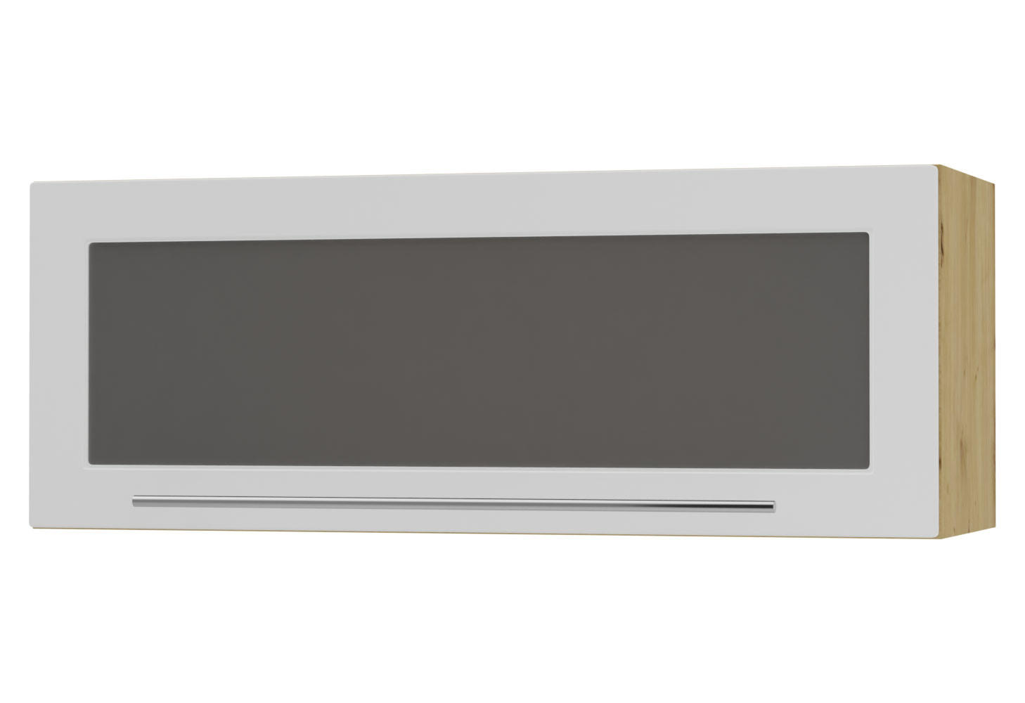 Feldmann-Wohnen Klapphängeschrank Weiß, Eiche Artisan 90x36x32.5 cm