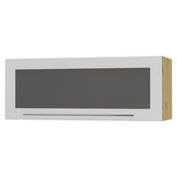 KÜCHENHÄNGESCHRANK Kvantum W4BS/90-AV Weiß Matt / Eiche Artisan Matt 90 / 32,5 / 36cm - Eiche Artisan/Weiß, Holz/Holzwerkstoff (90/36/32.5cm) - Feldmann-Wohnen