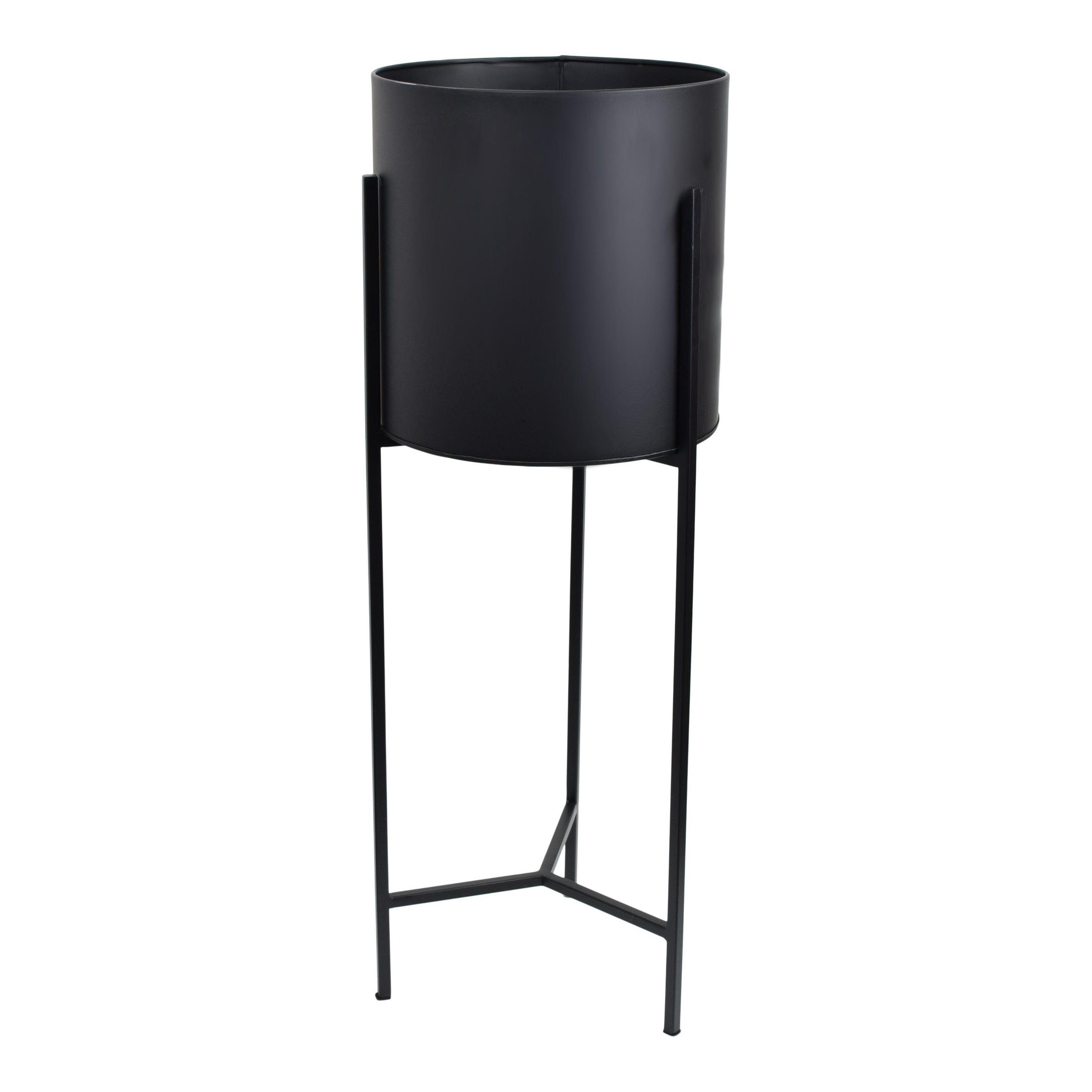 STEHENDER PFLANZKÜBEL Joy Schwarz - Schwarz, Metall (32/88/32cm) - LOFT42