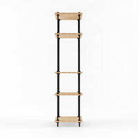 WANDREGAL DECO 185x43x35cm - Eiche San Remo, Metall (43/185/35cm) - AR Shelving