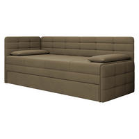 JUGENDBETT Sand - Schwarz/Braun, Holz/Kunststoff (162/189cm) - MIRJAN24