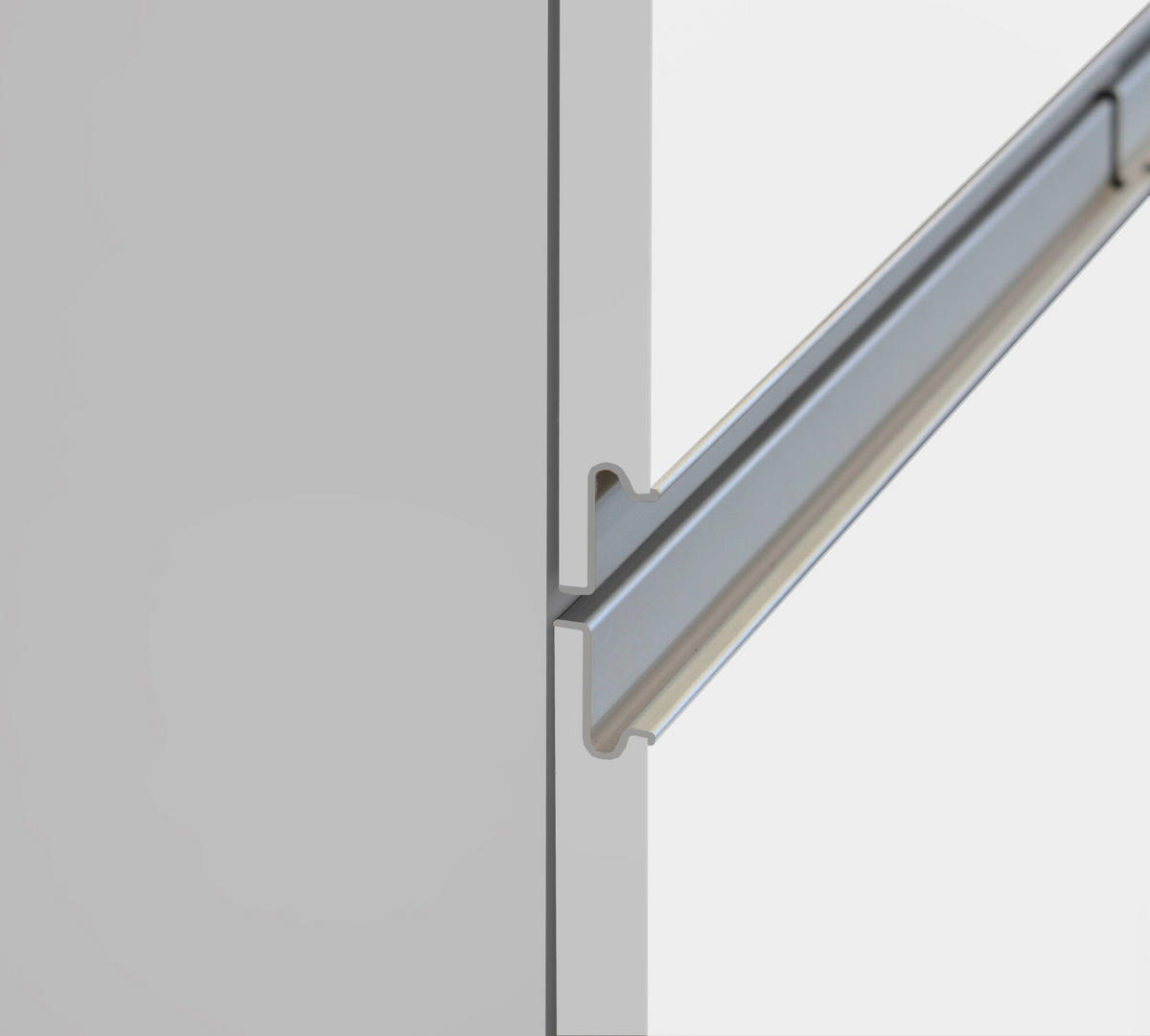 KÜCHENSCHRANK Glänzendes Weiß, Eiche 60/30/165 cm - Eichefarben/Weiß, Holzwerkstoff (30/165/60cm) - DMORA