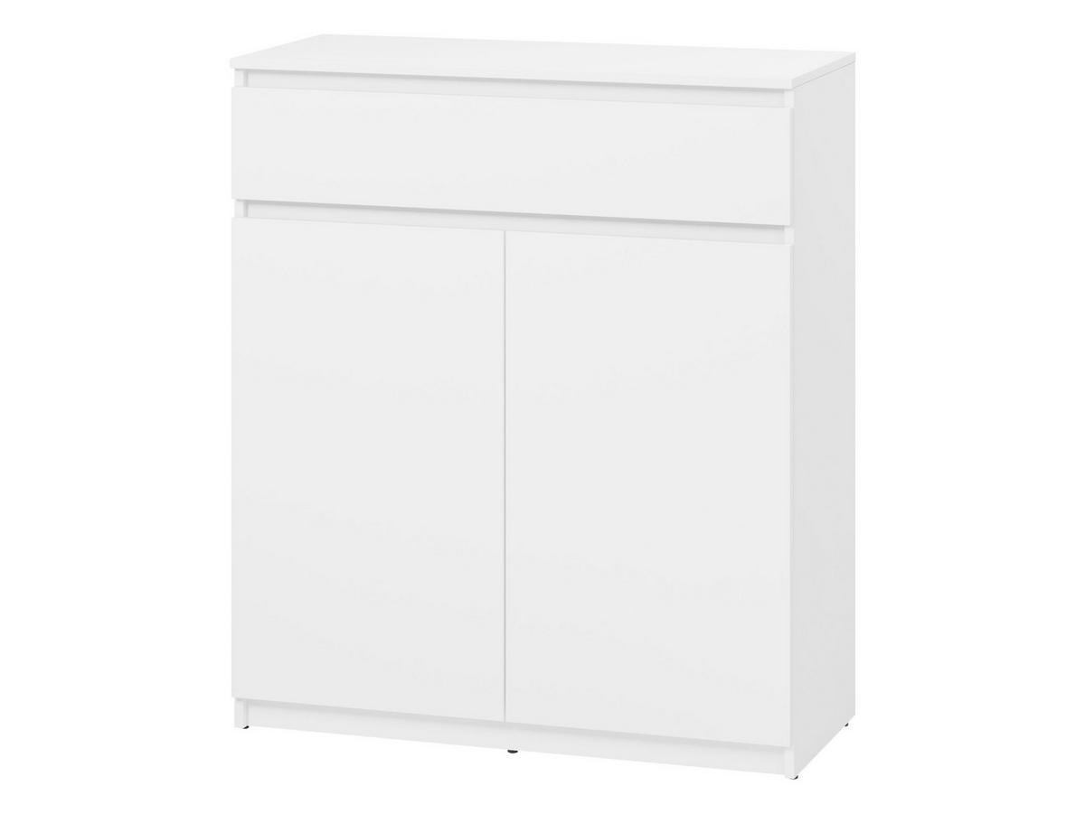 KOMMODE Simply 2D1S SM02 - Weiß, Holzwerkstoff (92/107/40cm) - MIRJAN24