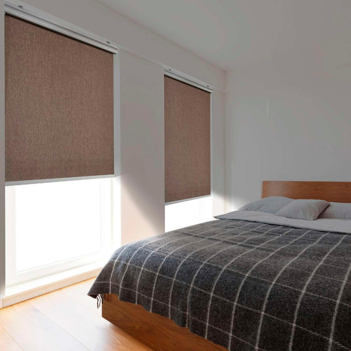 VERDUNKELUNGSROLLO Braun 100x250 cm - Braun, Kunststoff (100/250cm) - STORESDECO