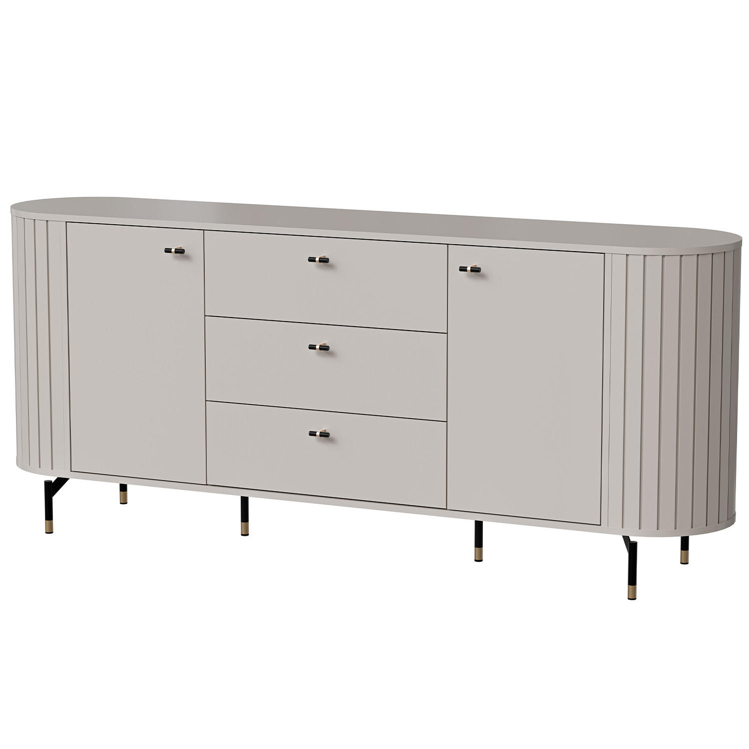 Beautysofa Kommode Kaschmir 190x81x40 cm