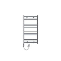 BADHEIZKÖRPER elektrisch Sahara 500x800 mm Chrome gerade mit Heizstab 600W - Chromfarben, Metall (3/80/50cm) - LuxeBath