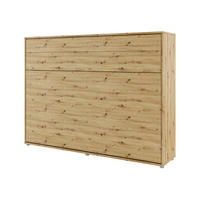 SCHRANKBETT Bed-Concept BC-04 140x200 - Eiche Artisan/Grau, Holz/Holzwerkstoff (140/200cm) - MIRJAN24