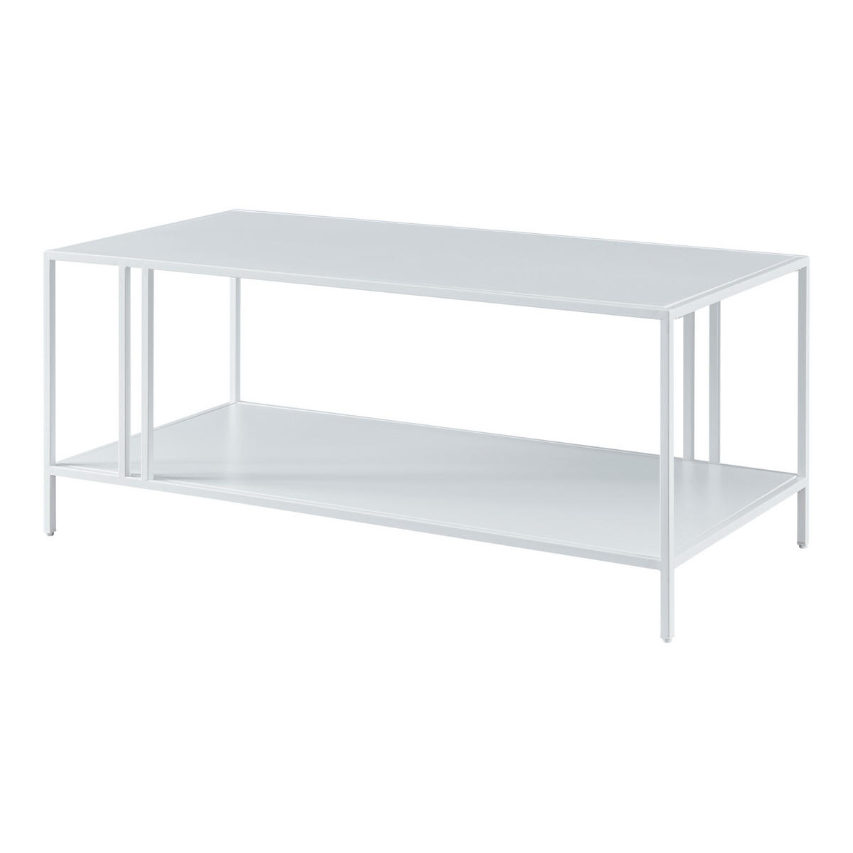COUCHTISCH Kumlinge 110/55/47 cm - Weiß, Metall (55/110/47cm) - [en.casa]