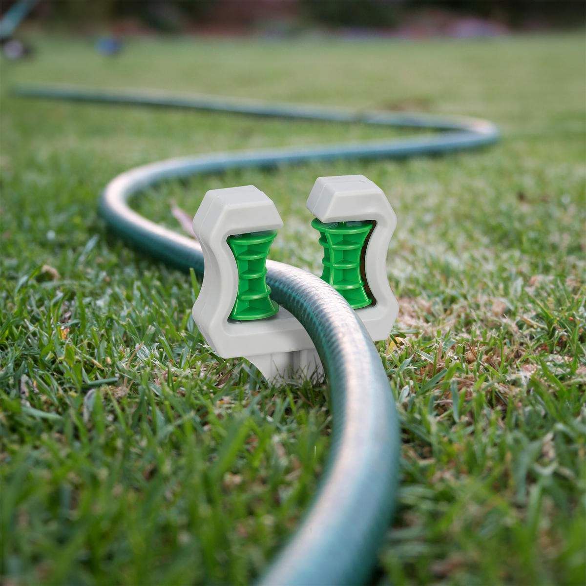 5XSCHLAUCHFÜHRUNG - Grau, Kunststoff (10/26/3.5cm) - Relaxdays