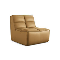 SESSEL Kunstleder Braun - Cognac/Schwarz, Leder/Kunststoff (80/75/93cm) - Makamii