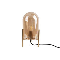 TISCHLAMPE Glass Bell 16/16/30 cm - Braun, Glas (16/16/30cm) - Leitmotiv