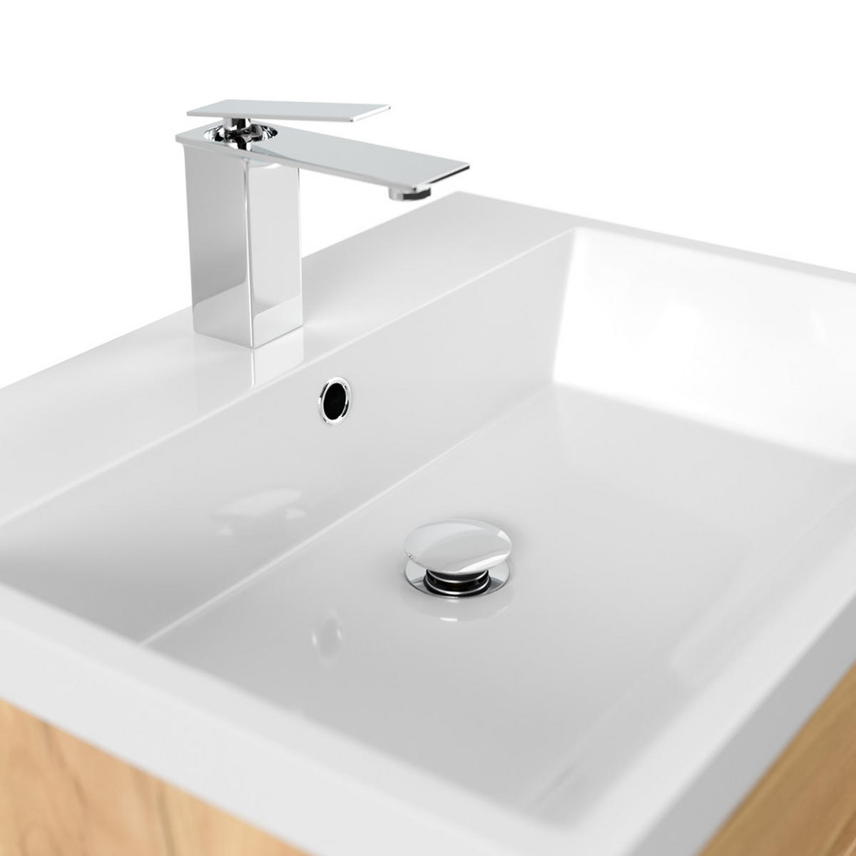 WASCHTISCH Frome-02 - Braun, Holzwerkstoff (70/84/48cm) - Lomado