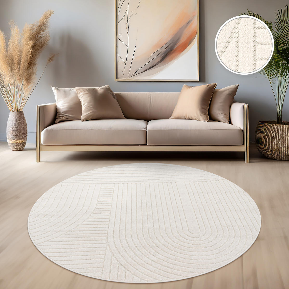 OUTDOORTEPPICH 200/200 cm Cotton 240 - Creme, Textil (200/200cm) - Paco Home